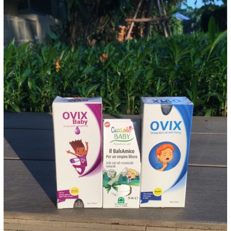Xịt họng Ovix 20 ml ngăn ngừa viêm họng, viêm amydal, viêm VA