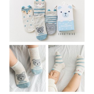 Hộp vớ trẻ em gấu xanh