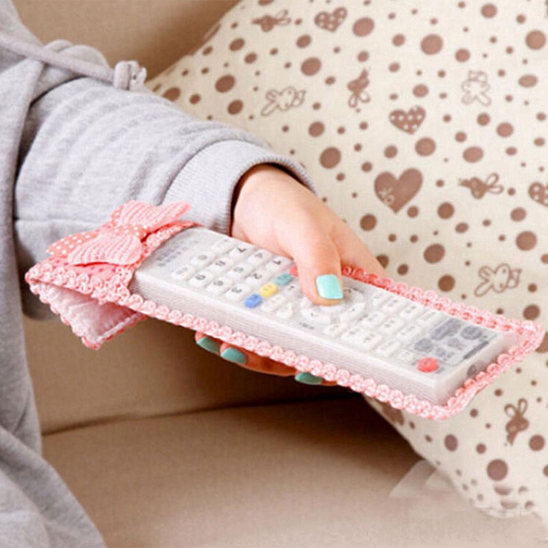 Vỏ bảo vệ remote chống bụi bằng vải trang trí nơ xinh xắn