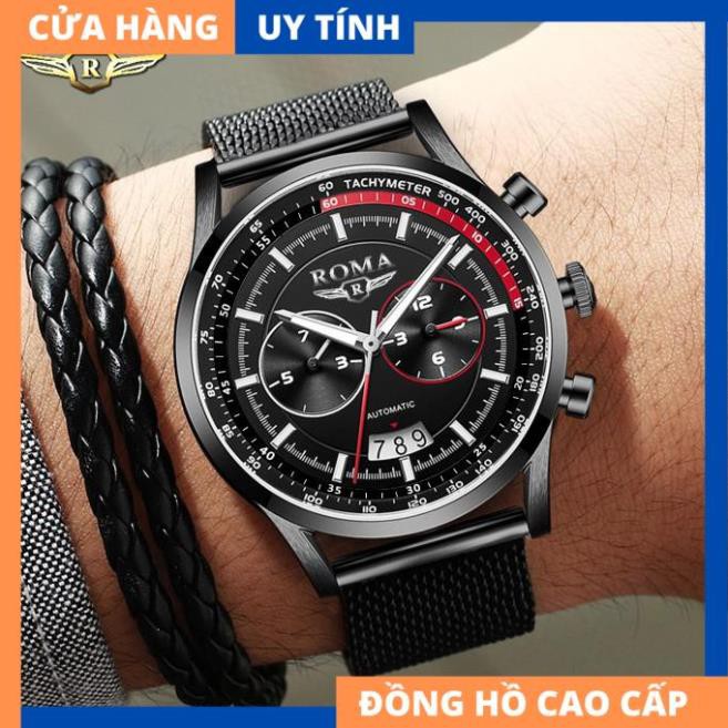 Đồng Hồ Nam ROMA ITALIA Dây Titanium Siêu Bền - Phong Cách Sang Trọng [HÀNG XỊN] | BigBuy360 - bigbuy360.vn