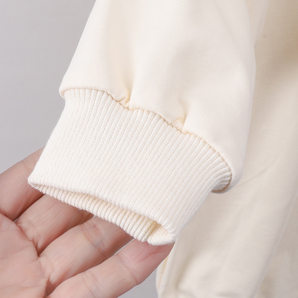 Bộ Áo Liền Quần Có Mũ Tai Gấu Dễ Thương Cho Bé