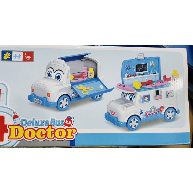 Hộp đồ chơi xe bus nấu ăn, hộp đồ chơi xe bus bác sĩ, hộp đồ chơi xe buýt
