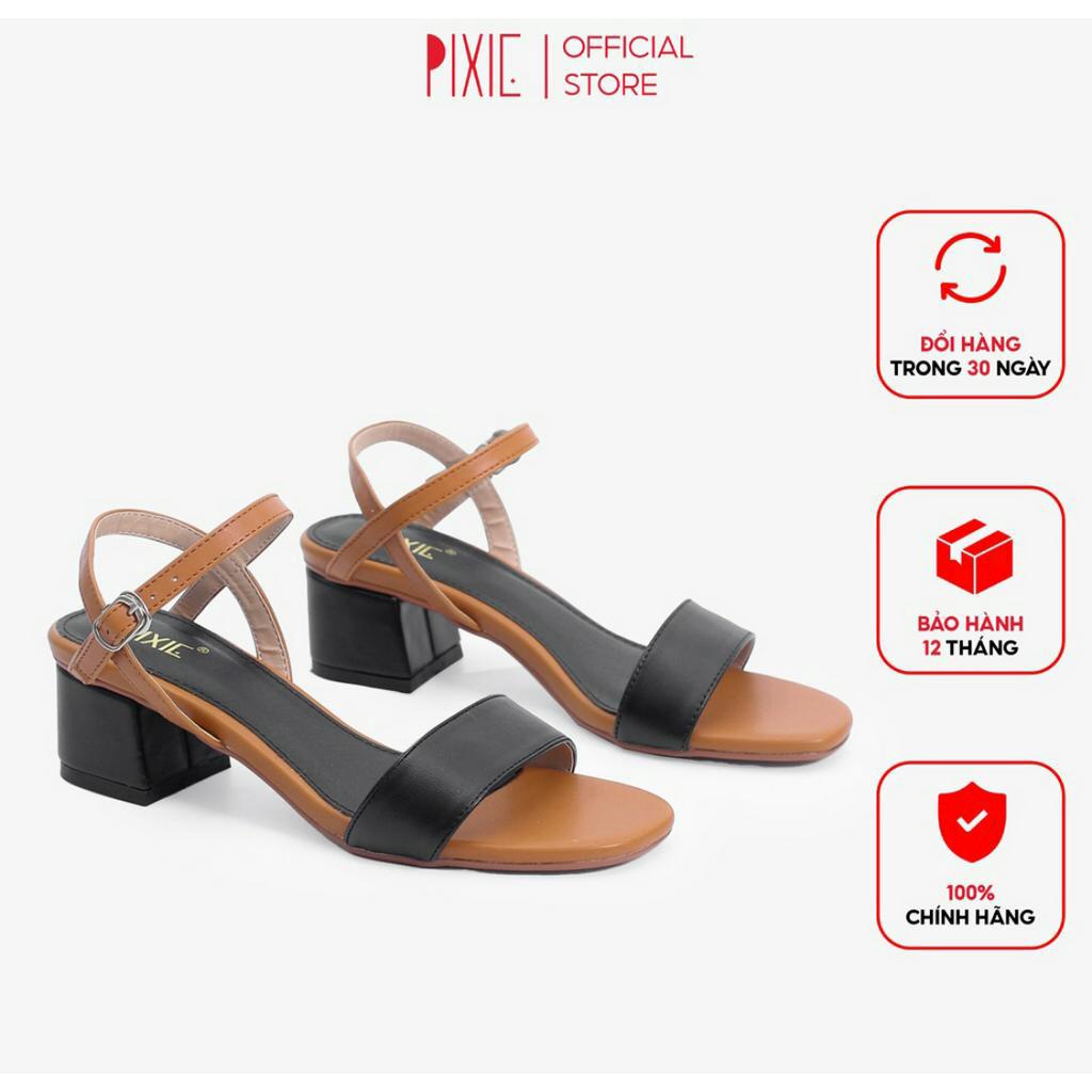 Giày Sandal Cao Gót 3cm Pixie X476