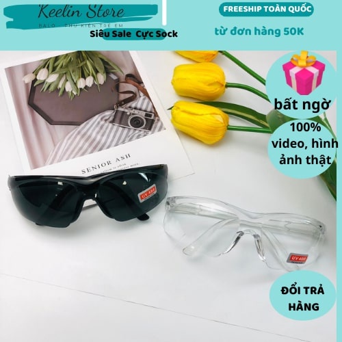 Mắt Kính Bảo Hộ Đi Được Ngày Đêm Bảo Vệ Mắt Chống Tia UV 400 Thiết Kế Ôm Sát Mặt Chống Bụi Bảo Vệ Mắt Cho Nam Nữ