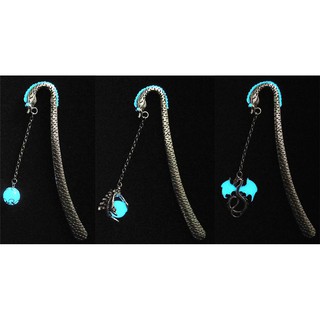 Kẹp sách bookmark dạ quang Rồng (Bạc)