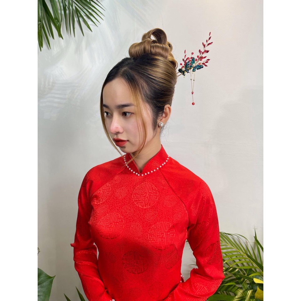 Trâm cài tóc cô dâu áo dài đơn giản Trend 8-2022 Giangpkc  Phụ kiện cưới Giang