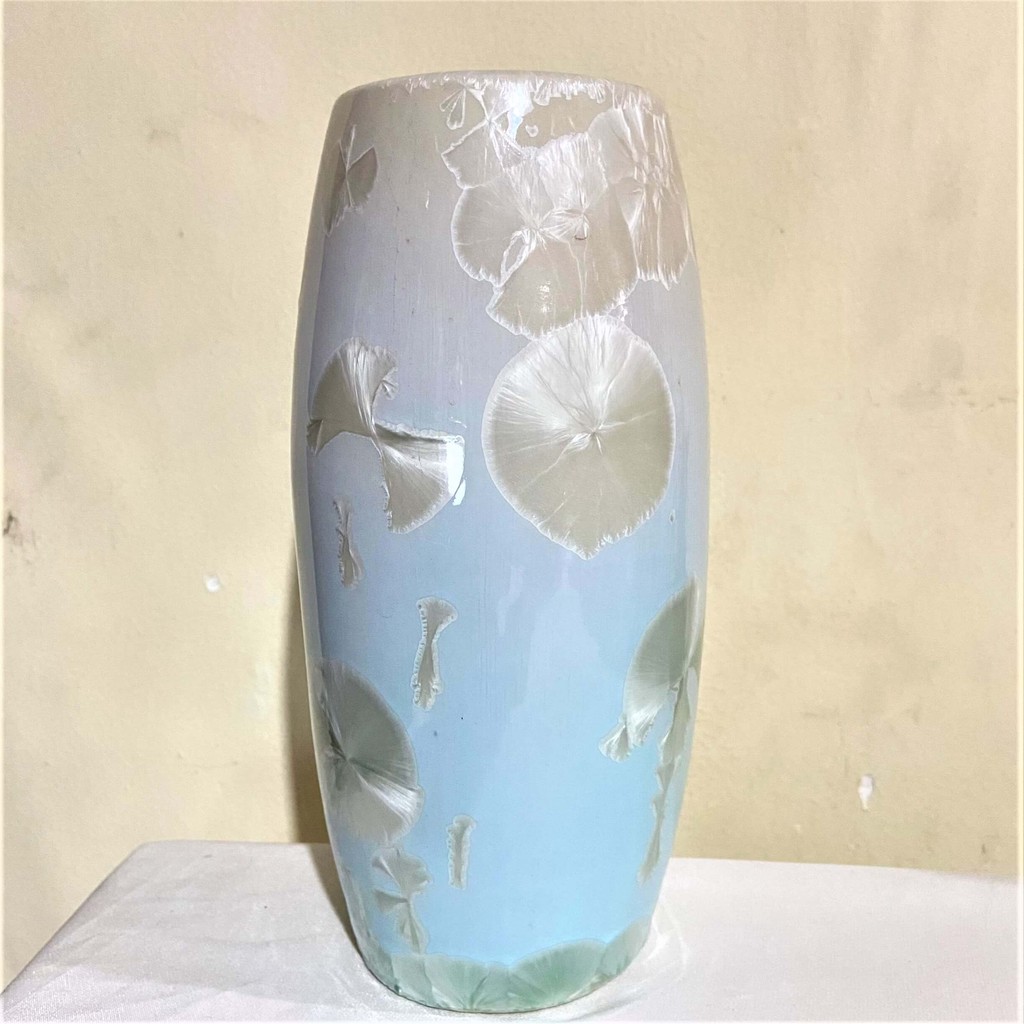 Bình Hoa Bằng Sứ Cao Cấp kết tinh  cao 20cm