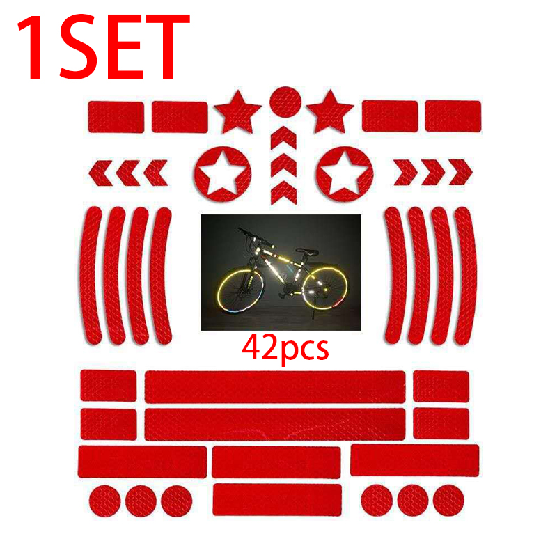 Nhãn phản quang ô tô Phổ biến cho Xe máy tự động 42 cái Phụ kiện cảnh báo ô tô