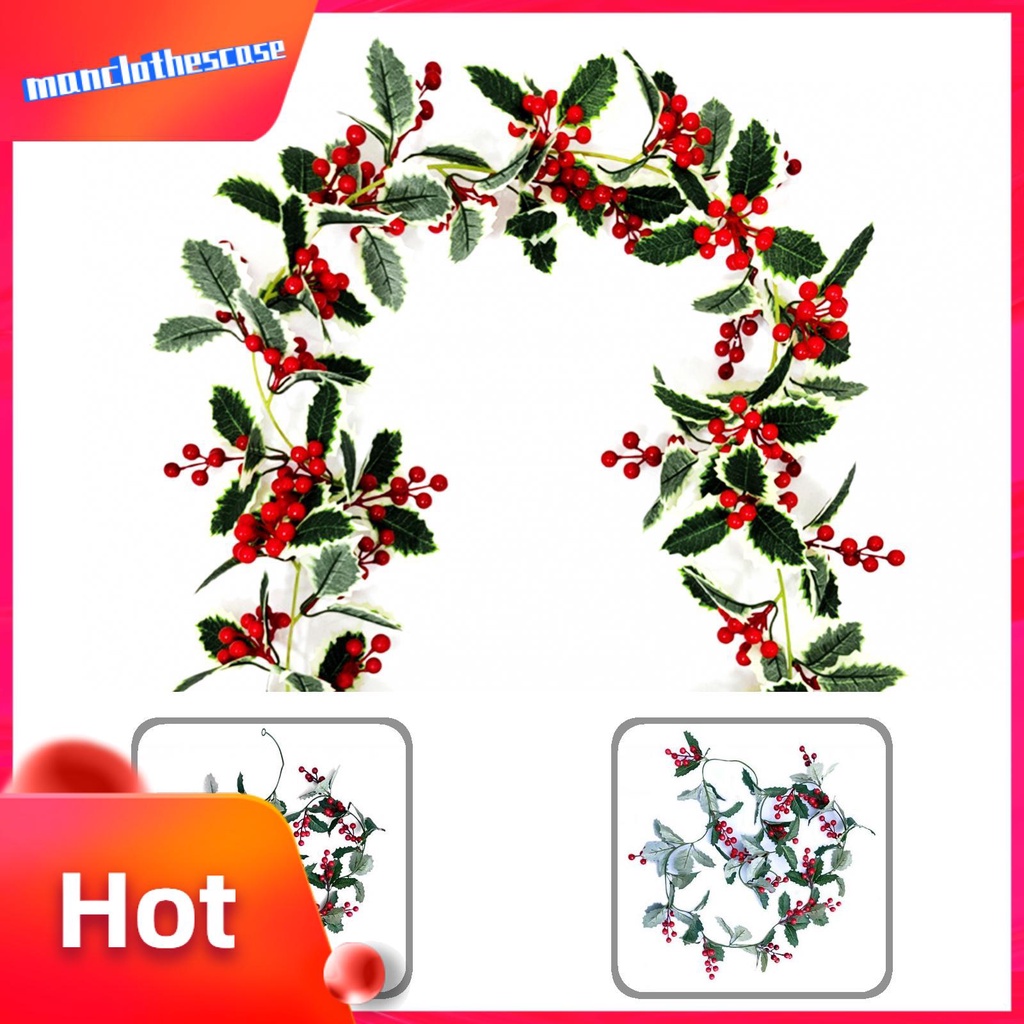 Lá Cây Nhân Tạo Màu Đỏ Trang Trí Giáng Sinh DIY