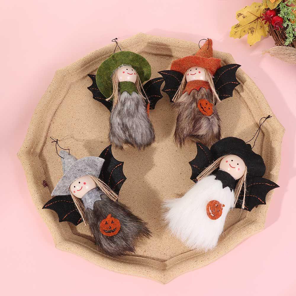 Búp Bê Nhồi Bông Hình Cánh Thiên Thần Trang Trí Cây Thông Giáng Sinh Halloween