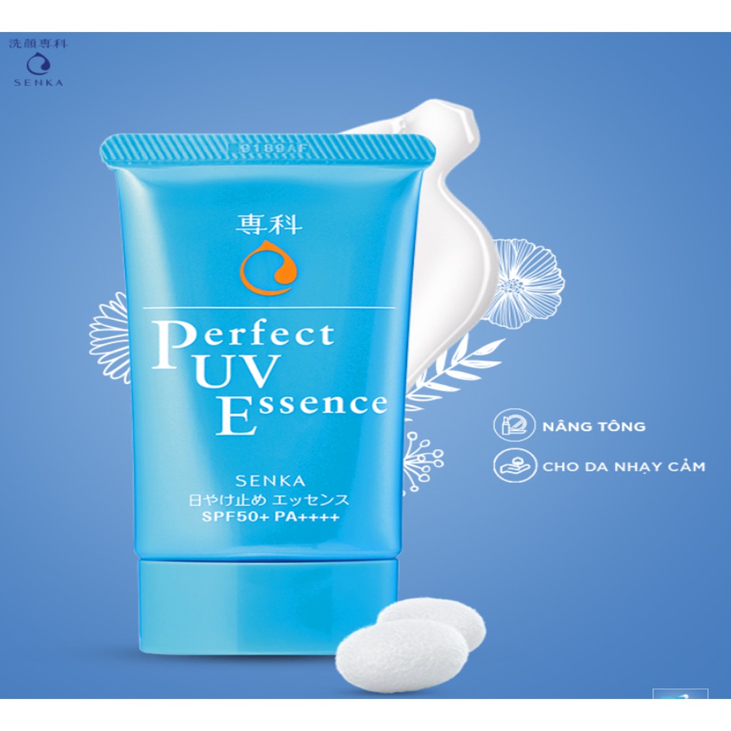 TINH CHẤT CHỐNG NẮNG NÂNG TÔNG DA SENKA PERFECT UV ESSENCE 50G