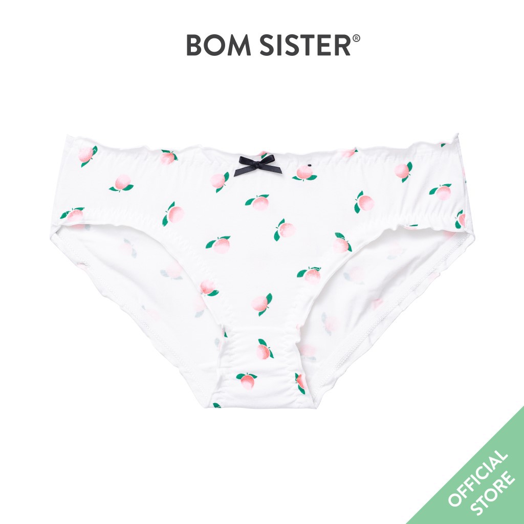 Quần lót cotton pha họa tiết trái cây đính nơ dễ thương BOM SISTER Q0306 | BigBuy360 - bigbuy360.vn