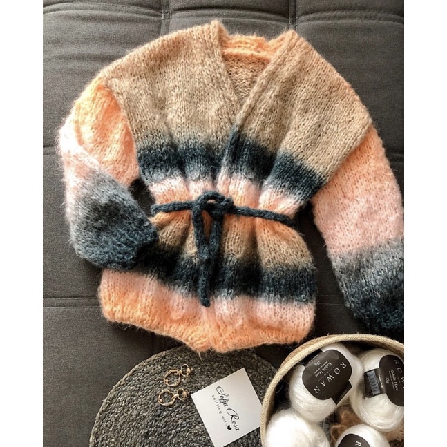 Cuộn len loang Mohair BELLISSIMO Nhập khẩu từ hãng Yarnart đan móc khăn, áo ấm mùa đông siêu xinh