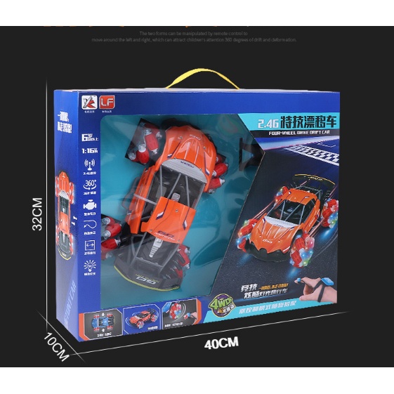 Xe Điều Khiển Từ Xa bằng tay thông minh, cao cấp, Xe leo địa hình DriftStuntCar F1 (Cấu hình có và không có đồng hồ)