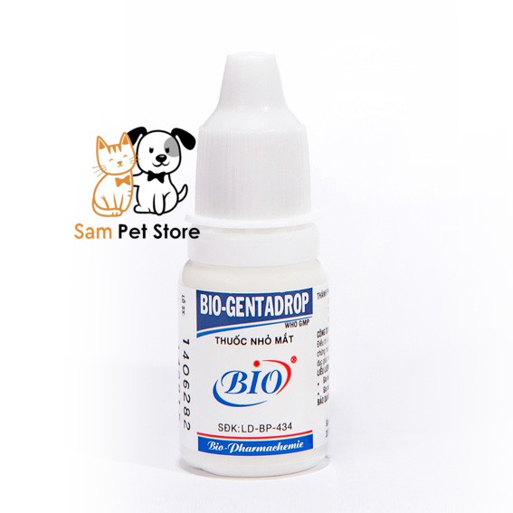 Nhỏ mắt cho chó mèo Bio 10ml