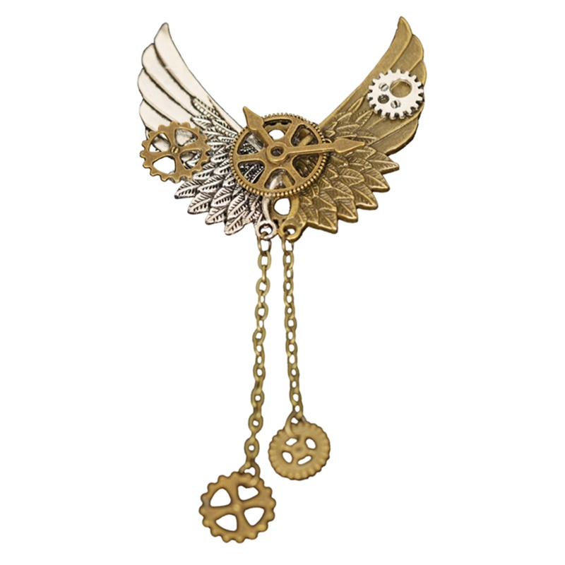 Ghim Cài Áo Hình Bánh Răng Phong Cách Steampunk Cho Nam Và Nữ