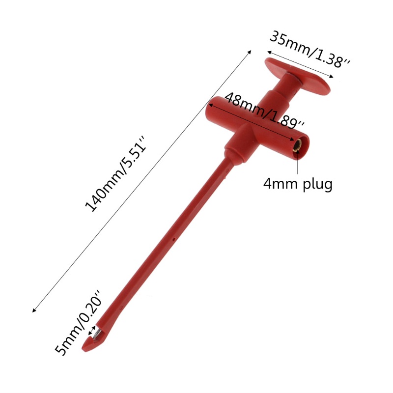 Set 2 cái kẹp đầu do thử nghiệm xuyên kim cách điện có lò xo