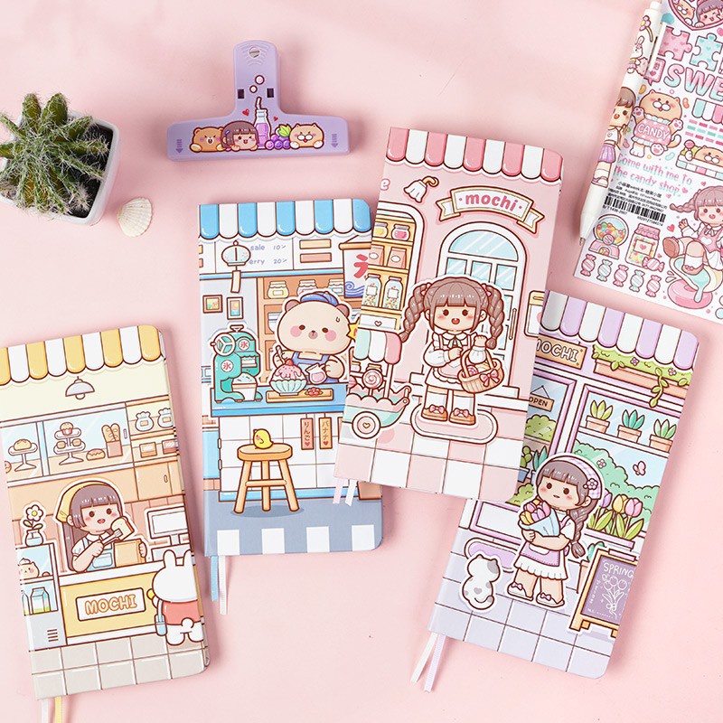Peach Girl weeks Notebook Weekly Plan Grid Diary memo Memo Pad School Office Stationery Notepad