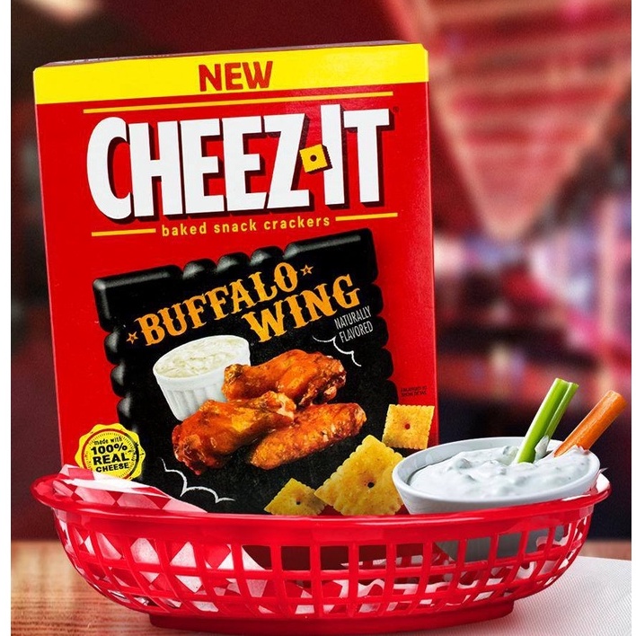 Snack phô mai Cheez-it gói 276g - 351g Mỹ/ USA - Không Cholesterol - 100% Real Cheese/ Đồ ăn vặt cho cả gia đình