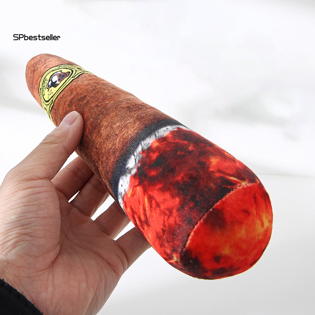 Đồ Chơi Nhai Cắn Mềm Hình Điếu Thuốc Lá Nhồi Bông Phát Ra Tiếng Ồn Đa Năng Cho Cún Cưng