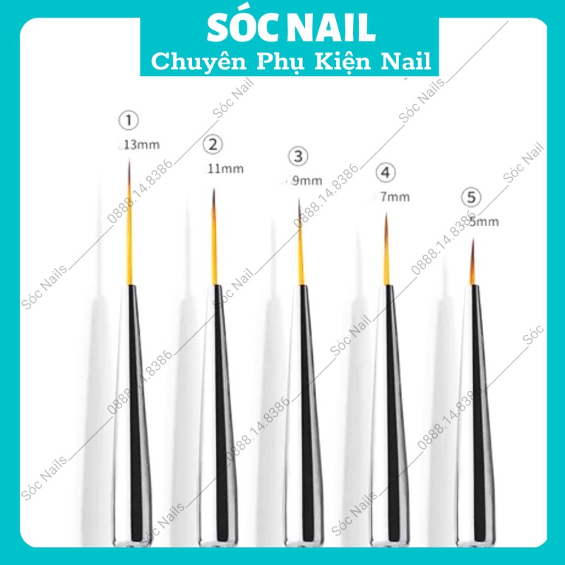 Cọ Nét OPI Cán Nhựa Vẽ Móng Siêu Mảnh