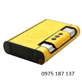 Hộp đựng thuốc lá đa năng 555 bọc da