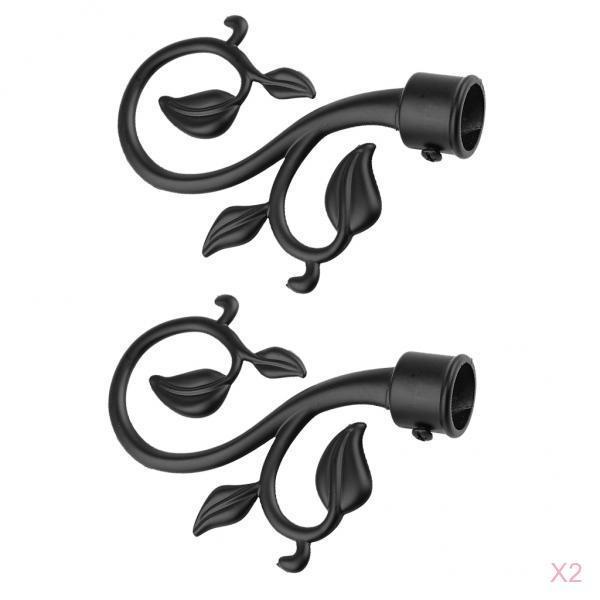 Bộ 4 Phụ Kiện Gắn Thanh Treo Rèm Cửa Sổ Phong Cách Vintage