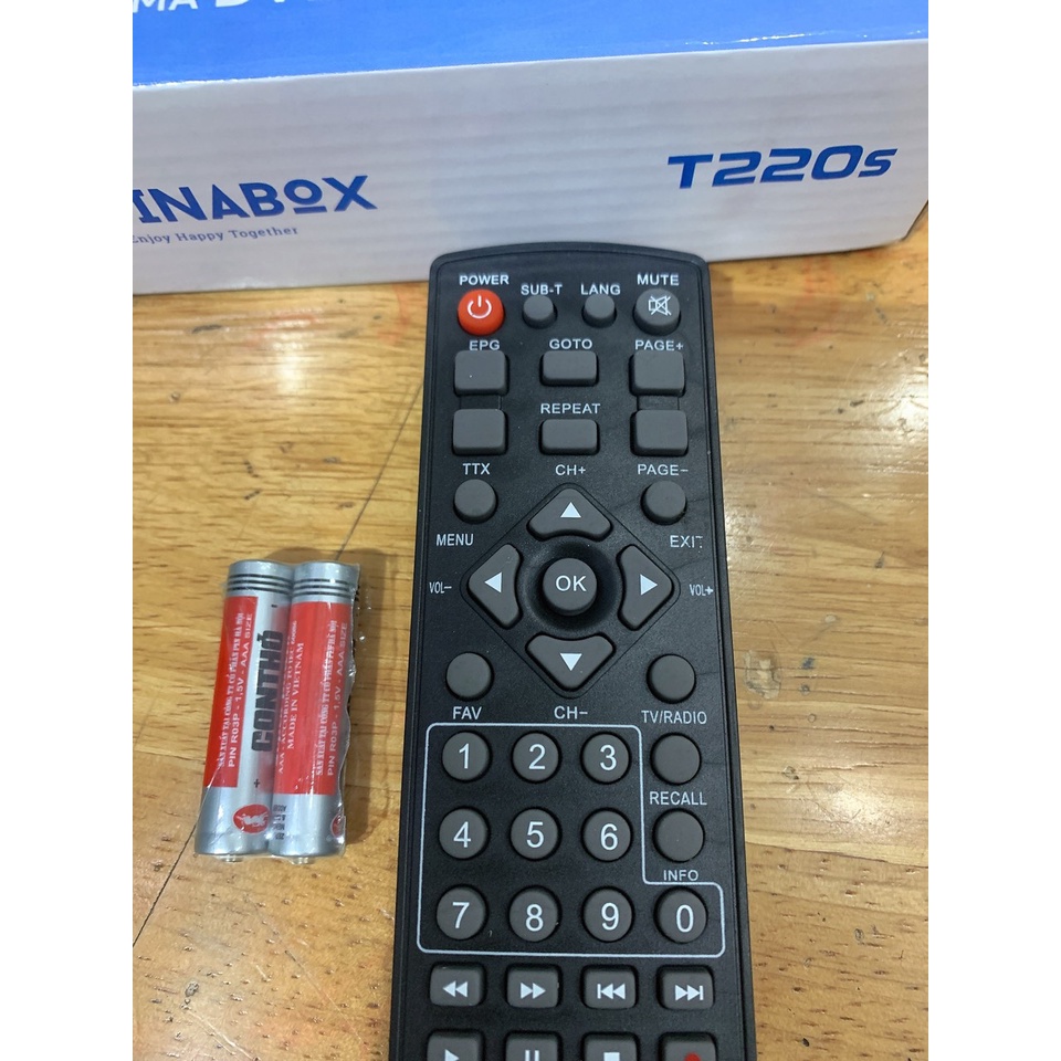 REMOTE ĐIỀU KHIỂN ĐẦU THU kĩ thuật số-DVB-T2 VINABOX T220-t220s ĐIỀU KHIỂN ĐƯỢC NHIỀU LOẠI ĐẦU THU