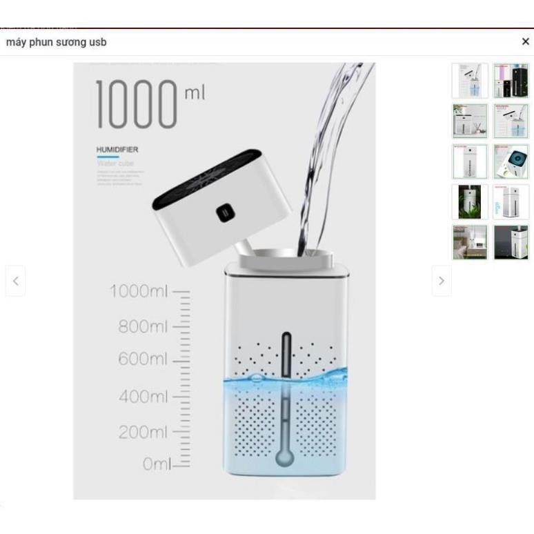 Máy phun sương tạo ẩm không khí có đèn led 1000ml