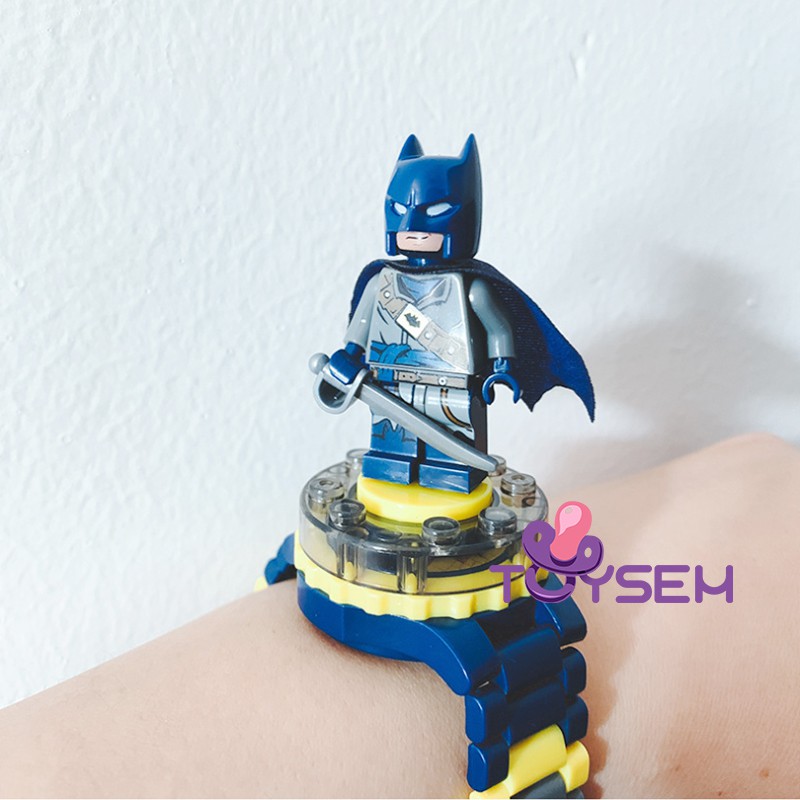 Đồ chơi trẻ em đồng hồ biến hình siêu nhân Toysem xoay 360 xem giờ và ngày tháng - Quà tặng sinh nhật, thôi nôi cho bé