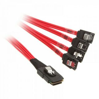 Cable LuXshare SAS cable SFF-8087 to SATA *4 dài 88cm dùng cho server