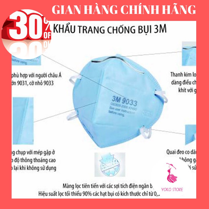 Khẩu trang 3M 9001V,9541V, 9542V,8822,9001,9042 N95+ Có van lọc khí chống ô nhiễm không khí