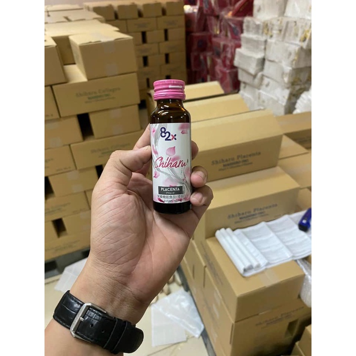 82X Nước uống Placenta Shiharu làm đẹp da đến từ Nhật Bản 50ml/lọ.