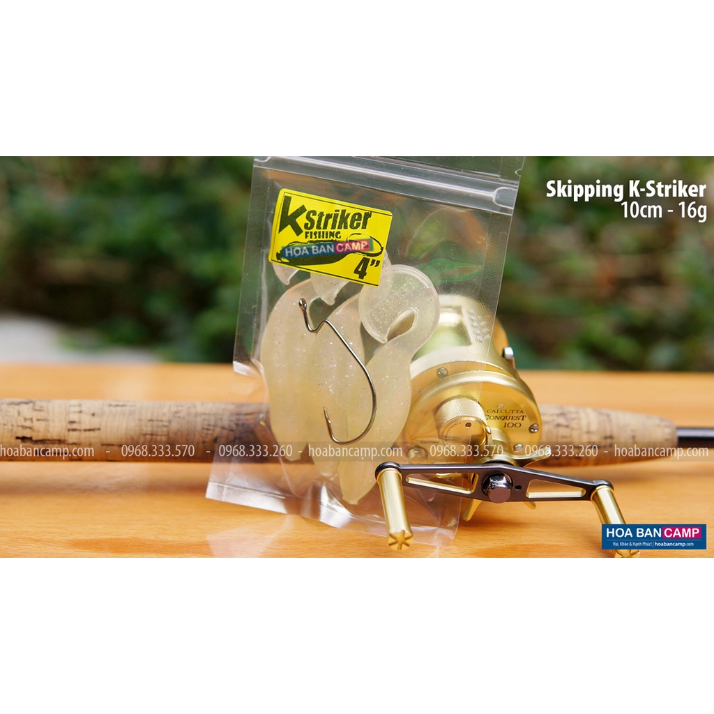 Mồi Mềm Skipping K-Striker Kèm Lưỡi - Vỉ 3 Con