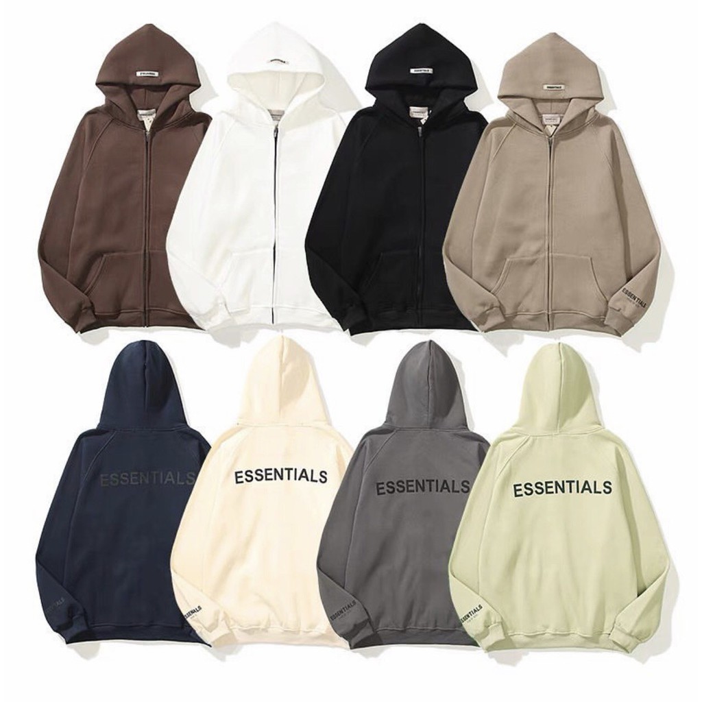 Áo KHOÁC Hoodie ESSENTIALS Ulzzang Unisex 1hitshop (có T.AG nón) | BigBuy360 - bigbuy360.vn