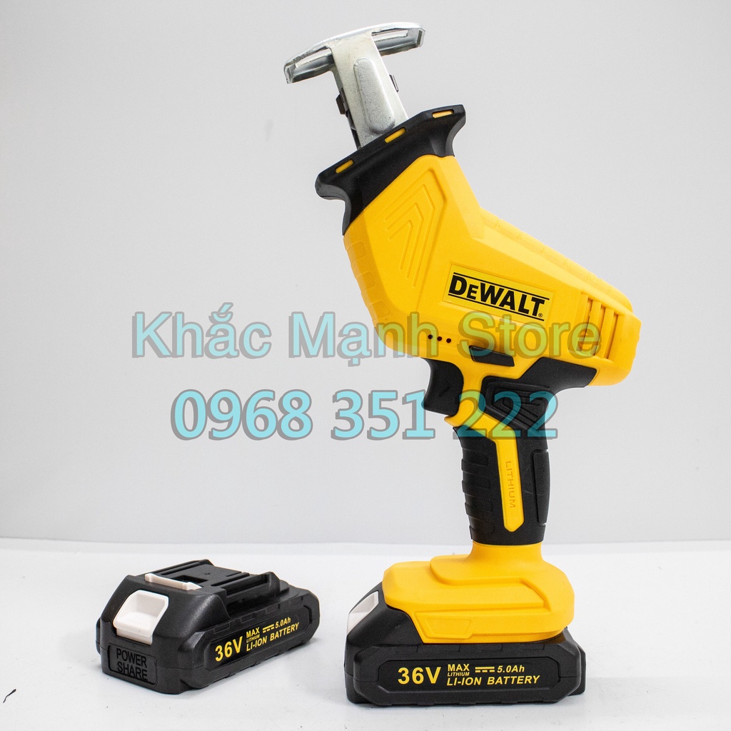 Máy cưa kiếm pin DW 36V, động cơ lõi đồng 100% - tặng kèm 4 lưỡi