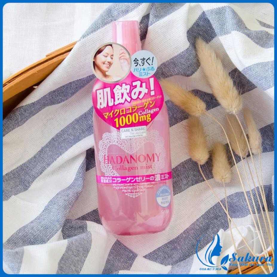 [ HÀNG AUTH] Xịt khoáng Hadanomy Collagen Mist nội địa Nhật