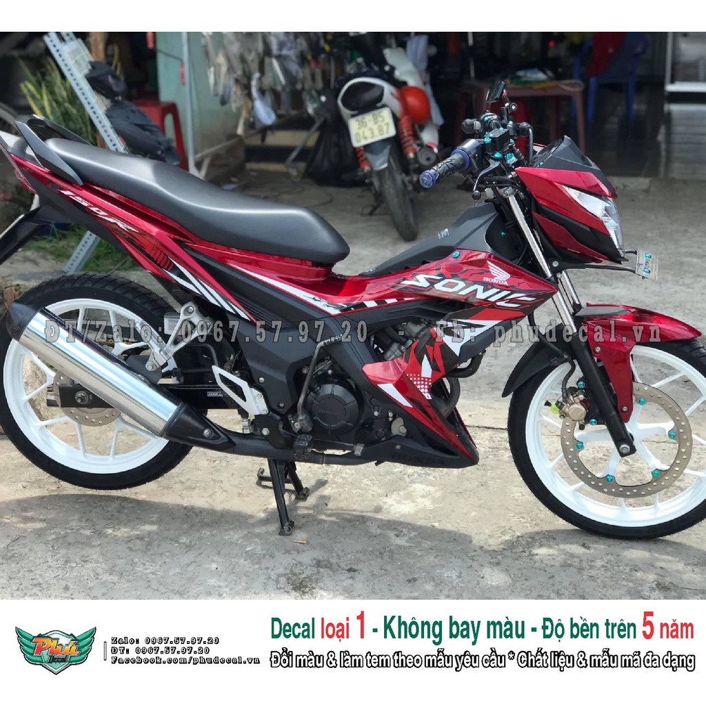 Tem rời Sonic đỏ đen (L)