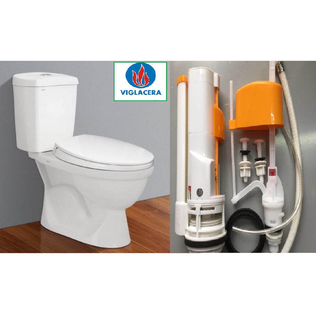 Bộ ruột thay thế cho bồn cầu 2 nút nhấn Viglacera  - HV Store 127
