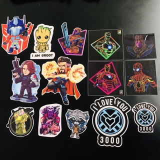[MARVELSTORE] Miếng dán Sticker nhân vật anime
