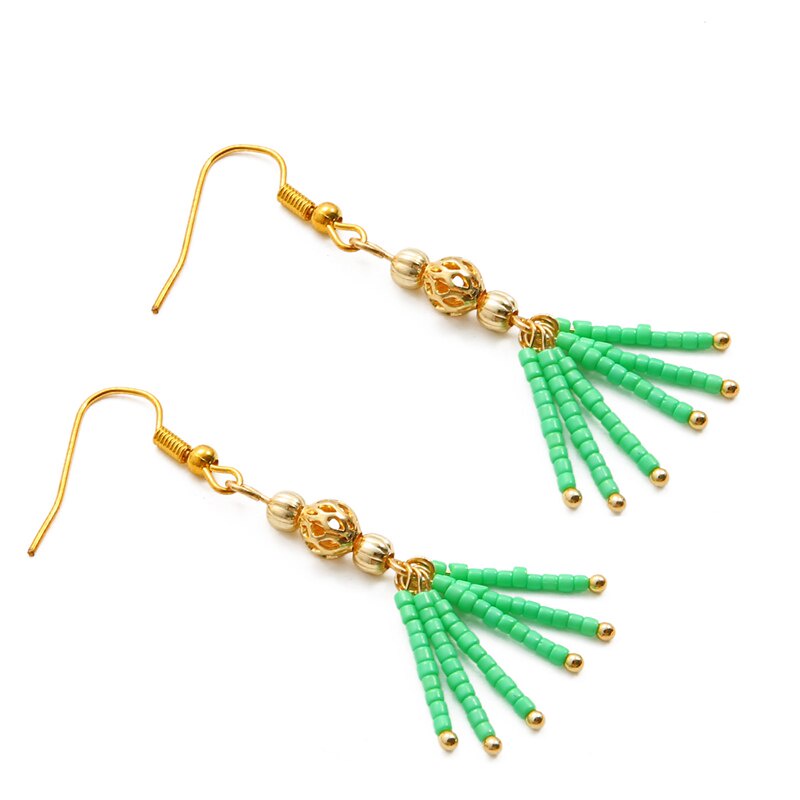 Túi 1900 hạt thủy tinh tròn nhiều màu 2mm dùng làm trang sức thủ công