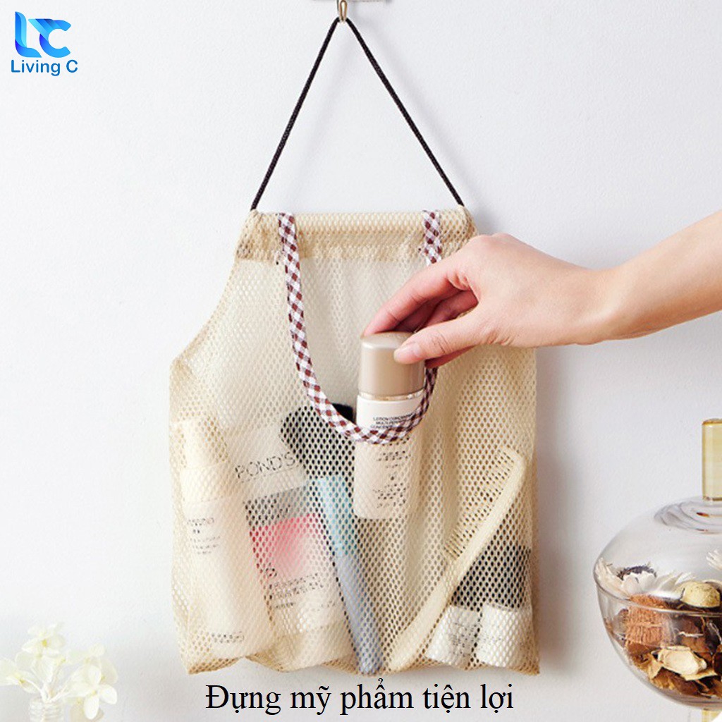 Túi treo tường đựng thực phẩm rau củ quả mỹ phẩm đa năng Living C _T38