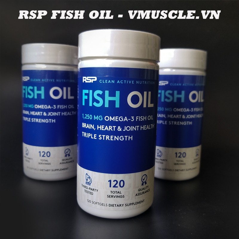 RSP Omega 3 Fish Oil bổ sung dầu cá, EPA/DHA và Omega 3 hàm lượng cao