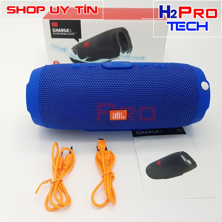 Loa bluetooth JBL Charge 3+ LỚN nghe nhạc hay, loa lớn có khe cắm thẻ nhớ, kiêm sạc dự phòng