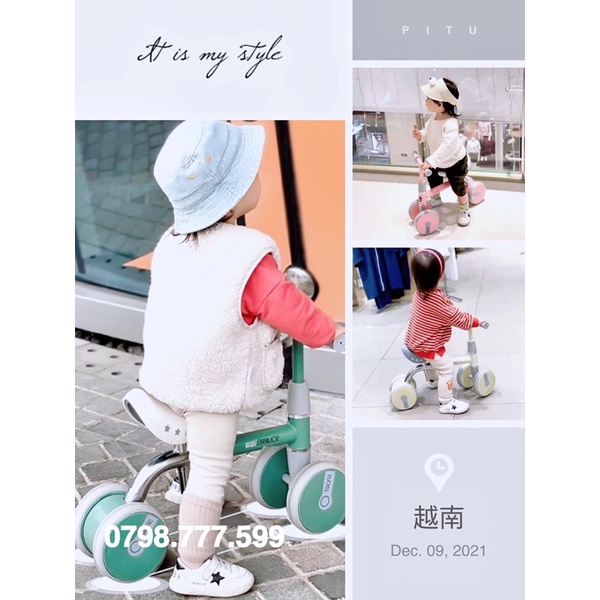 Xe chòi chân cao cấp Squirrel Sport Full Hộp sịn sò