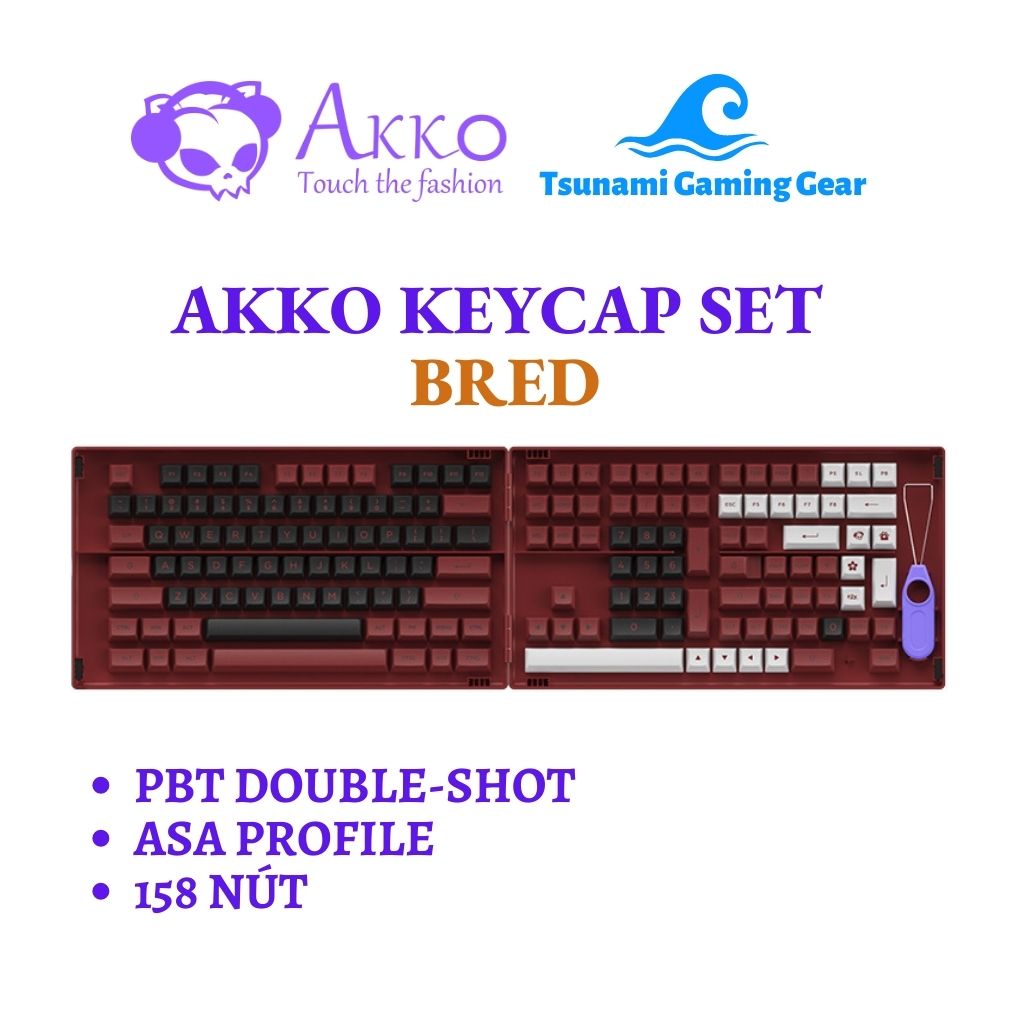 Bộ keycap AKKO BRED
