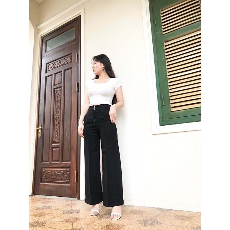 QUẦN XUÔNG VẢI KHOÁ GIỮA MS12199