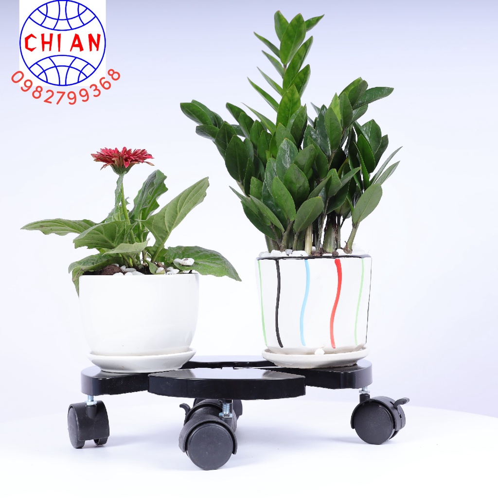 Đế lót chậu cây có bánh xe Chi An - CA001 - thiết kế thông minh tuỳ chỉnh kích thước  chịu tải trọng 120kg