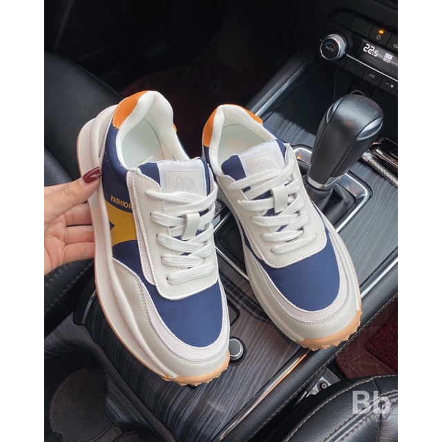 Giày thể thao vạch vàng V qccc fullbox