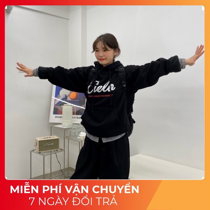 Áo Hoodie Cursive Cielo - Acover Brand Korean